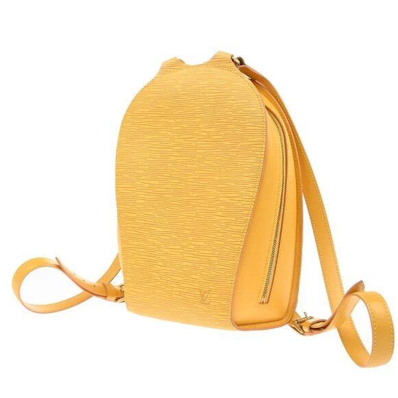 LOUIS VUITTON LV Mabillon Backpack Bag Epi Leather Yellow France M52239 82CA086 - Picture 3 of 14